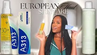 European Skincare HAUL for Hyperpigmentation: Caudalie, A313 Pomade + More