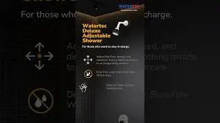 Take control of your shower experience with the Watertec Deluxe Adjustable Shower