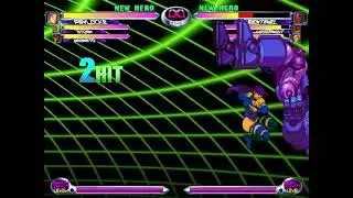MvC2: Romneto - Psylocke 2x Air Throw to Outer Space Psy-Shot Infinite vs Sentinel .:11.27.25: