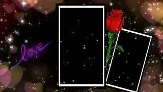 black screen love status template video