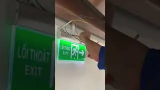 When Installing Exit Lights There is Power Running Through.  #ct36vlog #shortvideo  #shorts #short