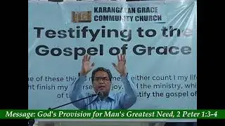 2 Pt 1:3-4 God's Provision for Man's Greatest Need