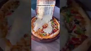 Cheese blankets pizza #pizza #cheesepizza #unhygienicfood #viral #streetfood #shortvideo #food #chat