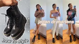how to style dr martens | 8 outfit ideas for platform jadon doc martens