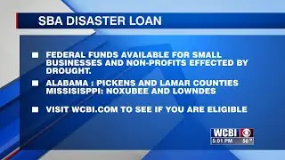 MS and AL SBA provides federal funds for local small businesses and nonprofits
