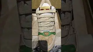 unboxing my new Gucci Screener Ladies sports shoes😍Daily share unboxing video, follow to me.💗