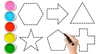 2d Shapes learning , Shapes Song , Drawing for kids , Colours for toddler , Preschool 2d shapes 