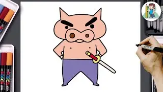 Step-by-Step Easy Tutorial: How to Draw Buriburizaemon From Shinchan