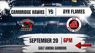 Cambridge Hawks vs Ayr Flames U11BB, Sept 20, 2025