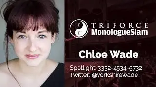MonologueSlam | Chloe Wade | Birmingham | May 2019