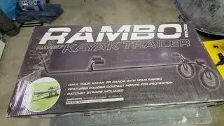 Unboxing the RAMBO kayak trailer for bicycle