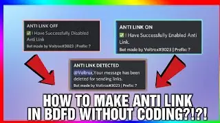 HOW TO MAKE ANTI LINK IN BDFD WITHOUT CODING?!?! | 2021