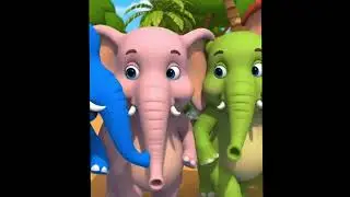 One Fat Elephant | बन फैट एलीफेंट | English Rhymes For Kids.  #hathiraja #ekmotahathi 