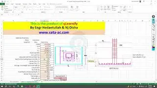 9. Complete Manual Building Design Using Excel Sheets | footing design excel in civil engineering