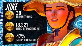 Джейк Кэрри Эш &mdash; 38 вылетов! [Топ-500 32-го сезона Overwatch]