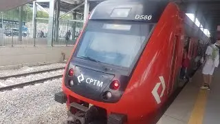 Trem Hyundai 9500(D580) Chegando na Estacao Franco DA Rocha Destino Maua