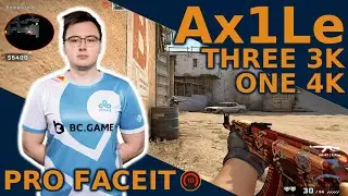 Ax1Le TAPS HEADS on FACEIT 🔥 44KILLS - CSGO POV Highlights