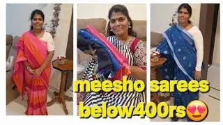 చాల ఠక్కువ బుడ్జెట్లో కాడికాటన్ చీరలు😍#meeshofinds #review 