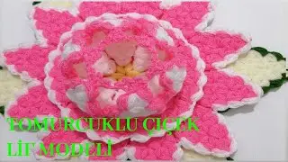 TEPESİ TOMURCUK ÇİÇEKLİ LİF MODELİ ✅️ ÇEYİZLERİN OLMAZSA OLMAZI ✅️ Çeyizlik Lif Modelleri