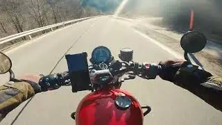 Triumph Street Twin POV Ride.