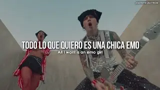 Machine Gun Kelly & WILLOW - emo girl [Espa&ntilde;ol + Lyrics] (Video Oficial)