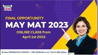 MBA 2023 | FINAL OPPORTUNITY | MAY MAT Exam 2023 | Dates Announced | #mat2023