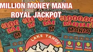 Лотерейные билеты Million Money Mania и Royal Jackpot‼️Скретч-карты Калифорнийской лотереи🤞🍀🍀🍀