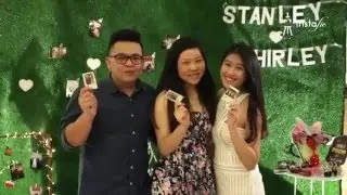 Instafie &bull; Stanley & Shirley Wedding | Instagram Live Photo Booth | Wedding Booth