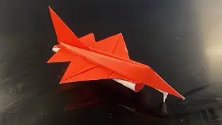 How To Fold An Origami Jet That Flies Far (Aikou Fighter) Origami Jet Tutorial