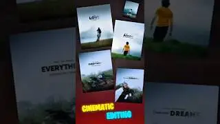 Viral Instagram Cinematic Photos with Texts │ Picsart edits 🔥 #picsart #cinematic #instagram