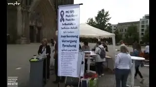 MDR Beitrag - LiegendDemo f&uuml;r ME/CFS, Post-Covid und Post-Vac Betroffene in Magdeburg am 11.05.2024