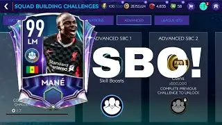 SBCs ARE HERE IN FIFA MOBILE 21! | 99 RATED SBC MANE!