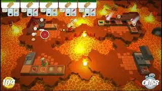 Overcooked Level 5-2, Score 252 - Team Tedrudina (Teddy Bear, Rudolph, Dina)