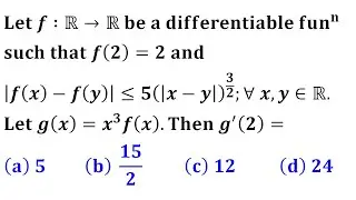 differentiability function of one variable lipschitz condition constant iit jam 2017 mathematics