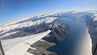 Air New Zealand Airbus A320 (twin-jet) Takeoff | Queenstown Airport, New Zealand