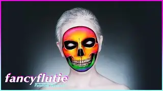 UV Rainbow Skull [Makeup Tranformation Tutorial]