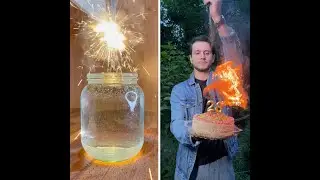 Play with fire 🔥 Awesome science experiments! #shorts #science #experiment