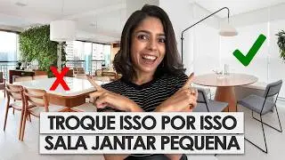 COMO DECORAR SALA DE JANTAR PEQUENA
