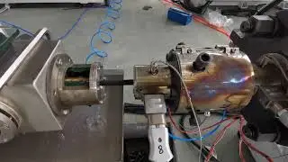 TPV automotive sunroof drain pipe extrusion line.