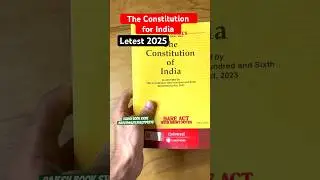 BARE ACT Indian Constitution Letest 2025, English Medium for upsc pcs #bareact #indianconstitution