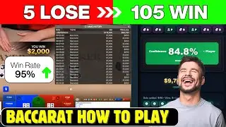 Baccarat How to Play | 105 Bets 100 Wins 5 Losses &ndash; 95% Real Win Rate