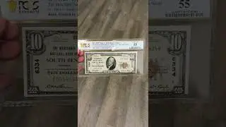 Was this note stolen by the John Dillinger gang? #coins #currency #dillinger #thecoinshow