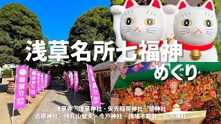 ＃86【七福神めぐり】浅草名所七福神❗️秋晴れの浅草でパワースポットめぐりをしました❗️