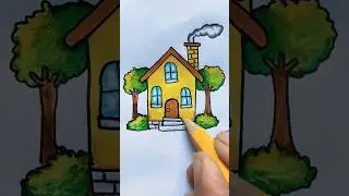 how to draw a #house #home 🏡 #drawing #art #painting easy step-by-step by @ARTAABID