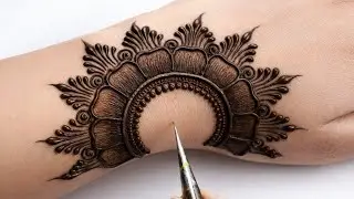 Very simple unique style mehndi design for back hand|new easy mehndi design 2025 | mehandi designs|