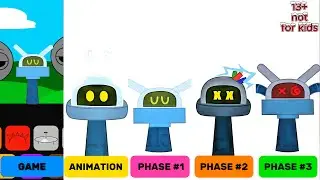 🤖✨ Meet Sprunki OC: Roberto (From Pocoyo Robot) Game,Animation,Phase1,Phase2,Phase3