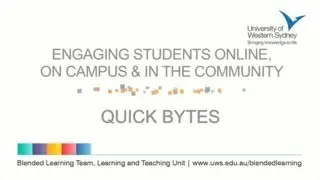 Engaging students online, on campus and in the community - Designing for Learning Quick Byte