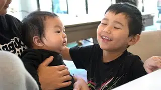 Taika Meets The New Baby!