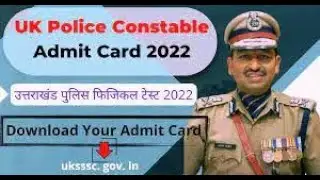 Uk Police constable admit card download 2022
