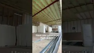 R20 fibreglass over 2lb spray foam